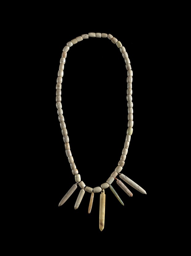 A NEOLITHIC JADE NECKLACE